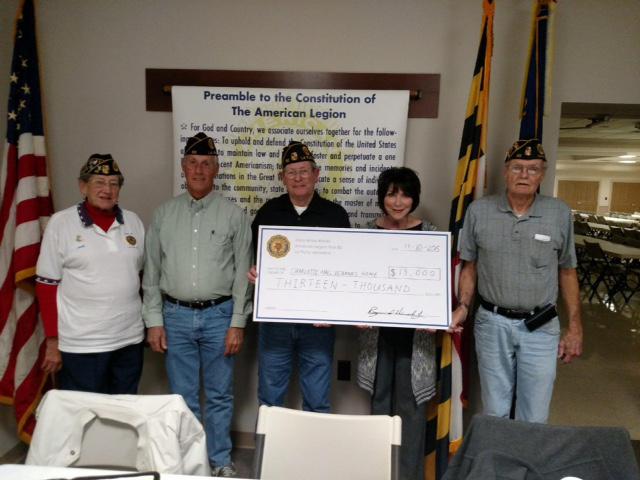 American Legion & Auxiliary Post 82 donates $13,000 for a new bariatric bed and improved communication system with residents